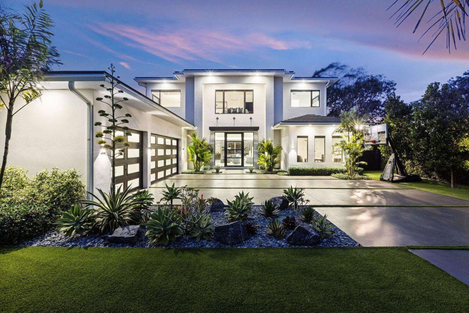 Modern residential home exterior